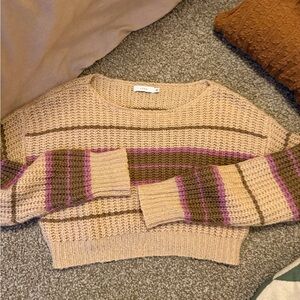 Women’s cropped striped sweater size small